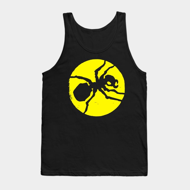 Yellow spider Tank Top by Triple Topper